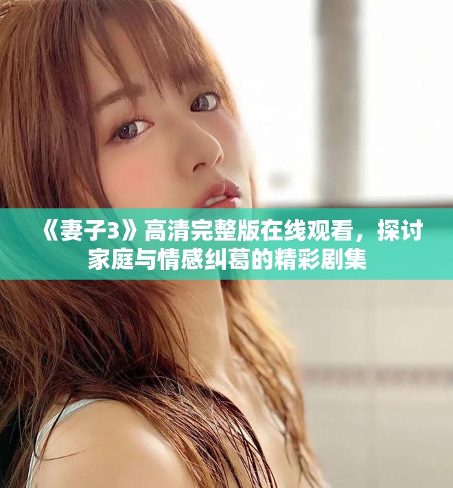《妻子3》高清完整版在线观看，探讨家庭与情感纠葛的精彩剧集