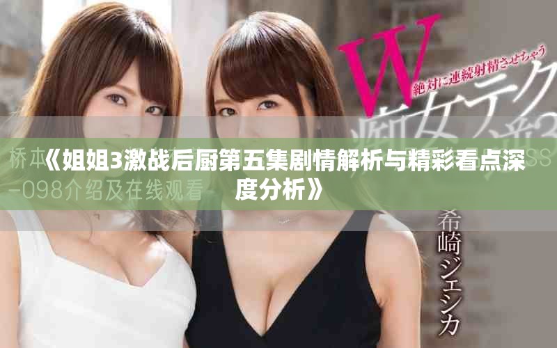 《姐姐3激战后厨第五集剧情解析与精彩看点深度分析》