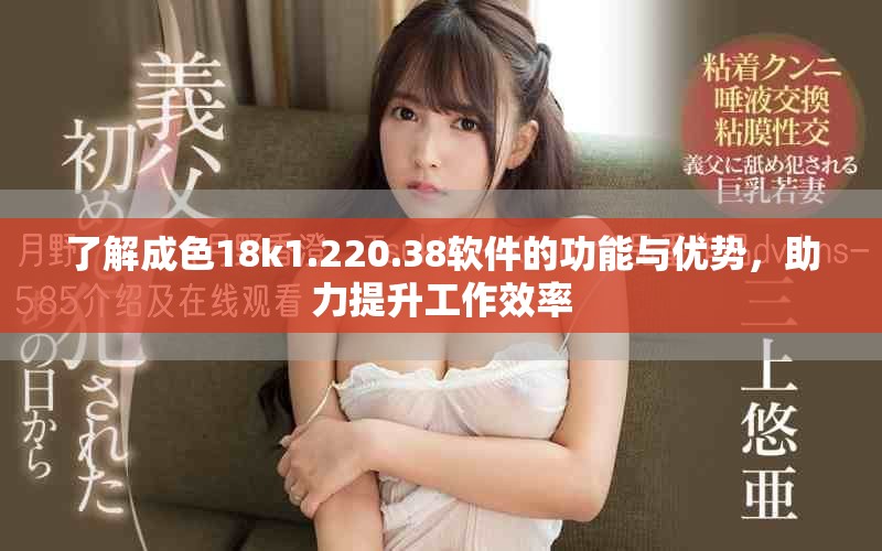 了解成色18k1.220.38软件的功能与优势，助力提升工作效率