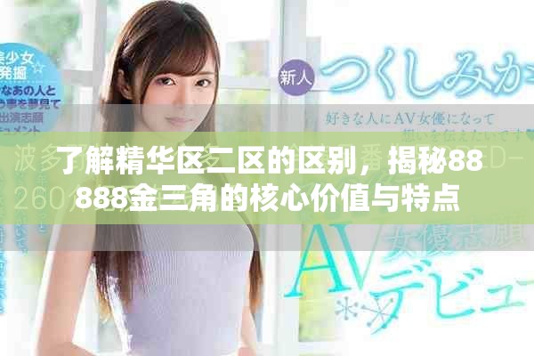 了解精华区二区的区别，揭秘88888金三角的核心价值与特点