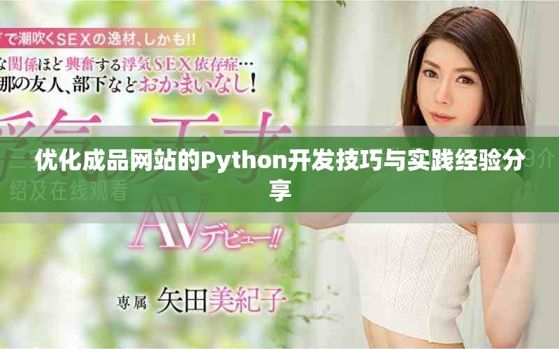 优化成品网站的Python开发技巧与实践经验分享