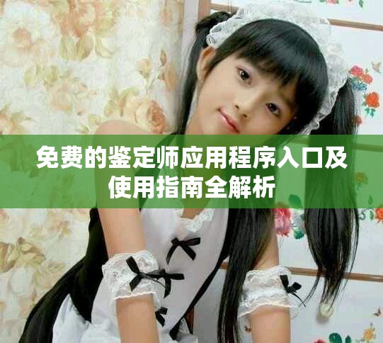 免费的鉴定师应用程序入口及使用指南全解析