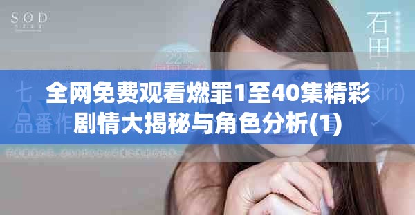 全网免费观看燃罪1至40集精彩剧情大揭秘与角色分析(1)