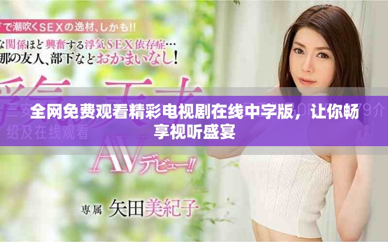 全网免费观看精彩电视剧在线中字版，让你畅享视听盛宴