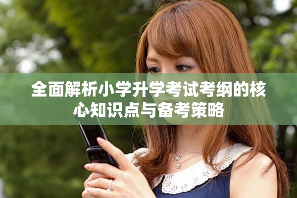 全面解析小学升学考试考纲的核心知识点与备考策略