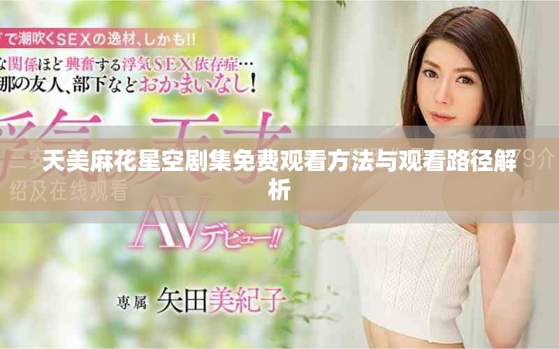 天美麻花星空剧集免费观看方法与观看路径解析