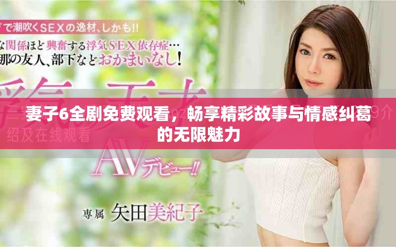 妻子6全剧免费观看，畅享精彩故事与情感纠葛的无限魅力