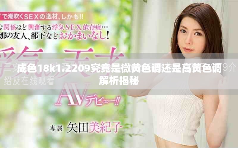 成色18k1.2209究竟是微黄色调还是高黄色调解析揭秘
