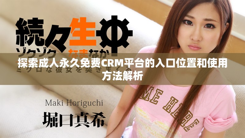 探索成人永久免费CRM平台的入口位置和使用方法解析