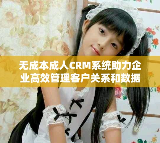 无成本成人CRM系统助力企业高效管理客户关系和数据