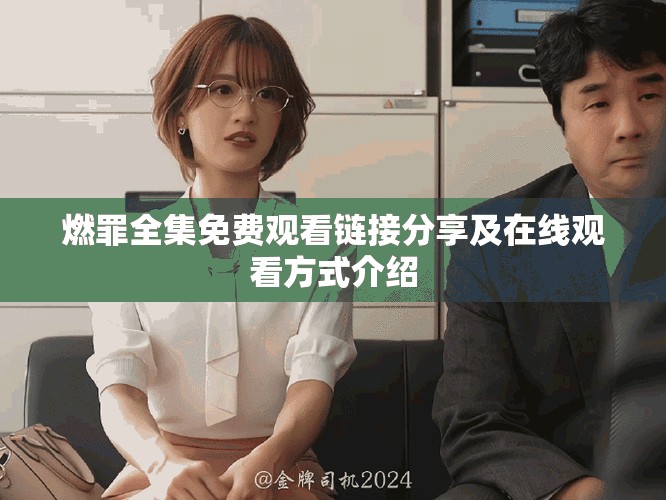 燃罪全集免费观看链接分享及在线观看方式介绍