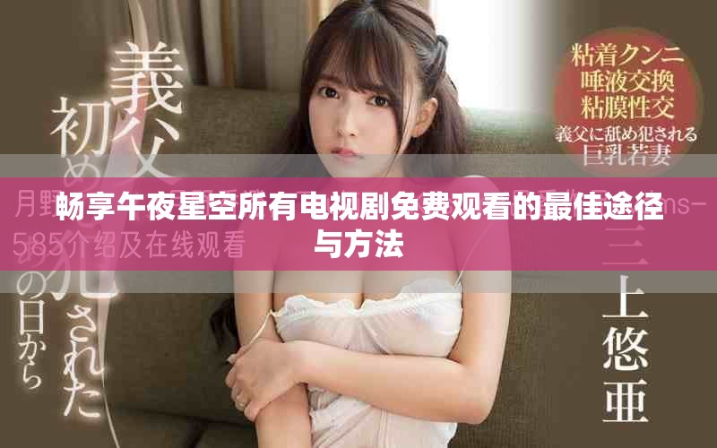 畅享午夜星空所有电视剧免费观看的最佳途径与方法