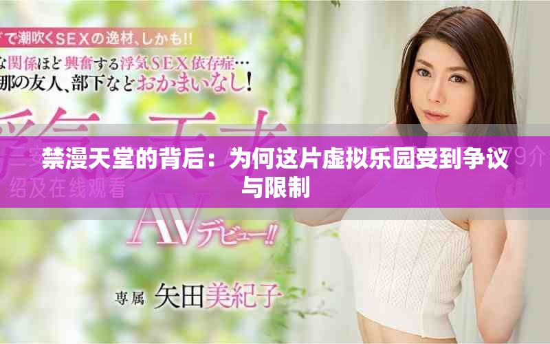 禁漫天堂的背后：为何这片虚拟乐园受到争议与限制