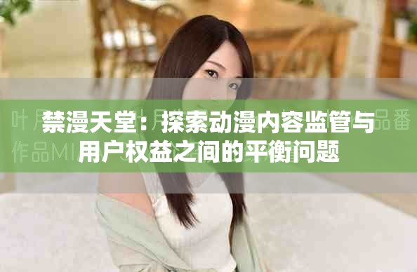 禁漫天堂：探索动漫内容监管与用户权益之间的平衡问题