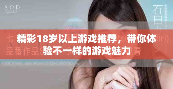 精彩18岁以上游戏推荐，带你体验不一样的游戏魅力