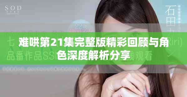 难哄第21集完整版精彩回顾与角色深度解析分享