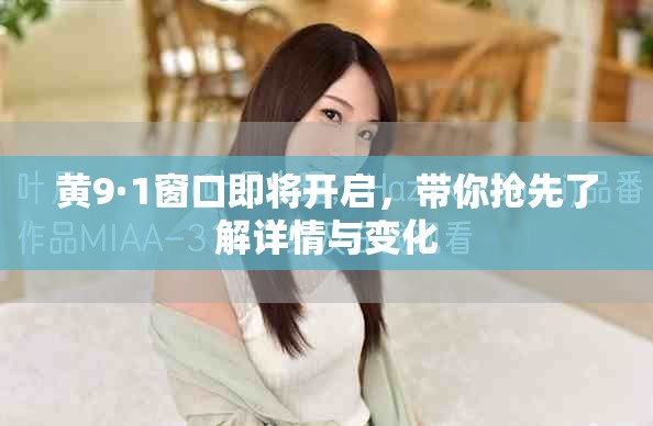 黄9·1窗口即将开启，带你抢先了解详情与变化