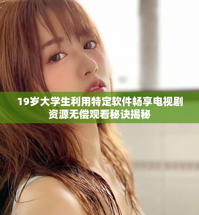 19岁大学生利用特定软件畅享电视剧资源无偿观看秘诀揭秘