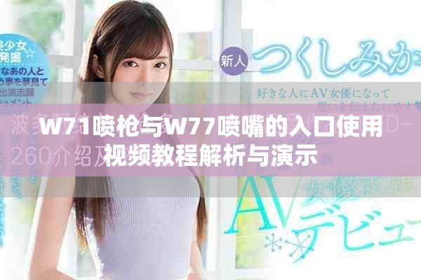W71喷枪与W77喷嘴的入口使用视频教程解析与演示