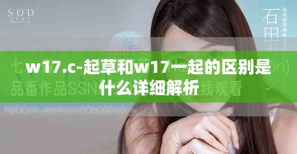 w17.c-起草和w17一起的区别是什么详细解析